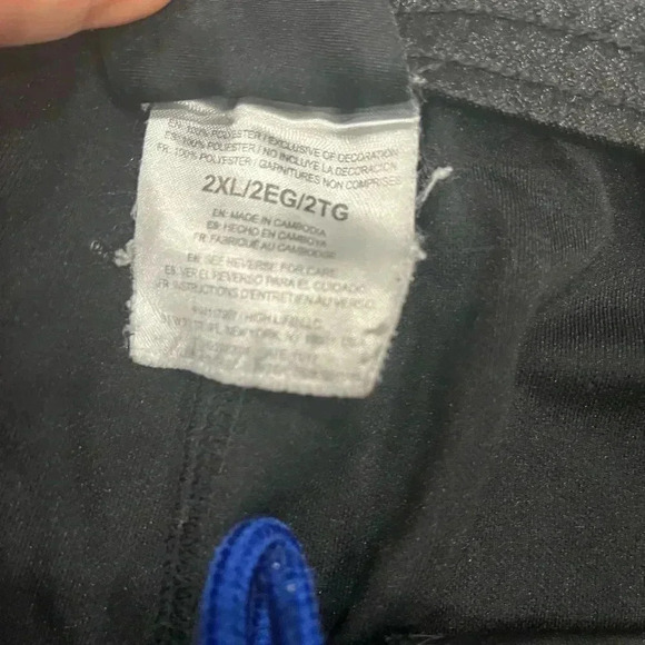 [2XL] And1 Mens Basketball Gym  Workout Shorts Draw String Navy Blue - Picture 4 of 5